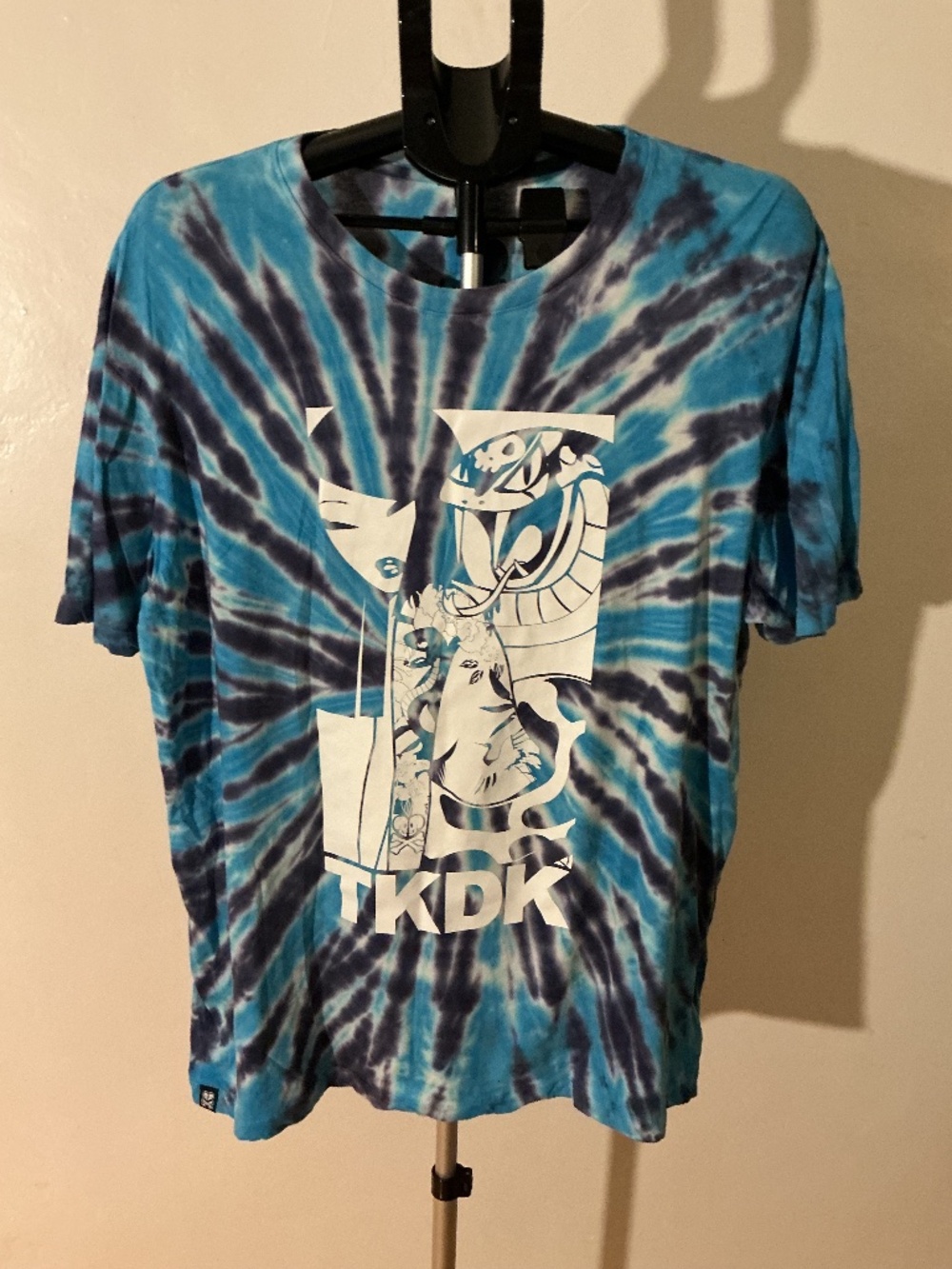 Men’s Blue Tye Dyed TokiDoki 100% cotton T-shirt X-large